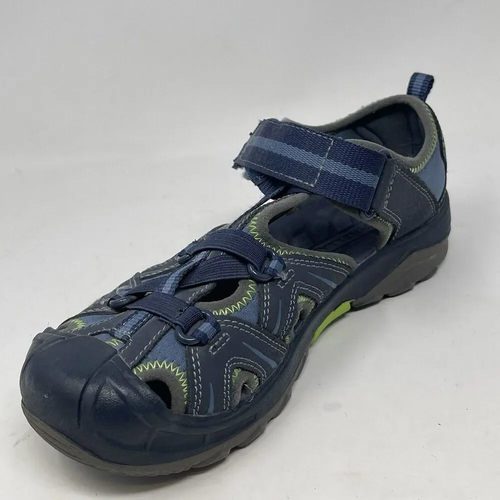 Merrell Hydro Hiker Sandals Youth Boys Size 4 Blue Green Water Shoes MY53375